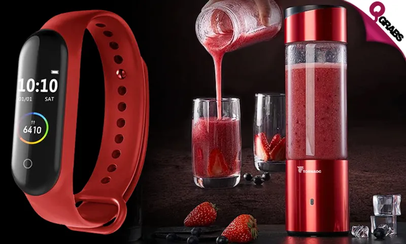 Portable Rechargeable Blender + Fitness Watch!